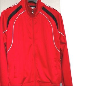 Stylish Red and Black Windbreaker for Men